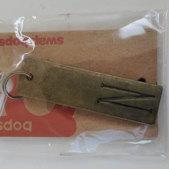 Boutique Swap Bops Adornment Charm Thin Rectangle N Any Necklace or Bracelet - Picture 2 of 6